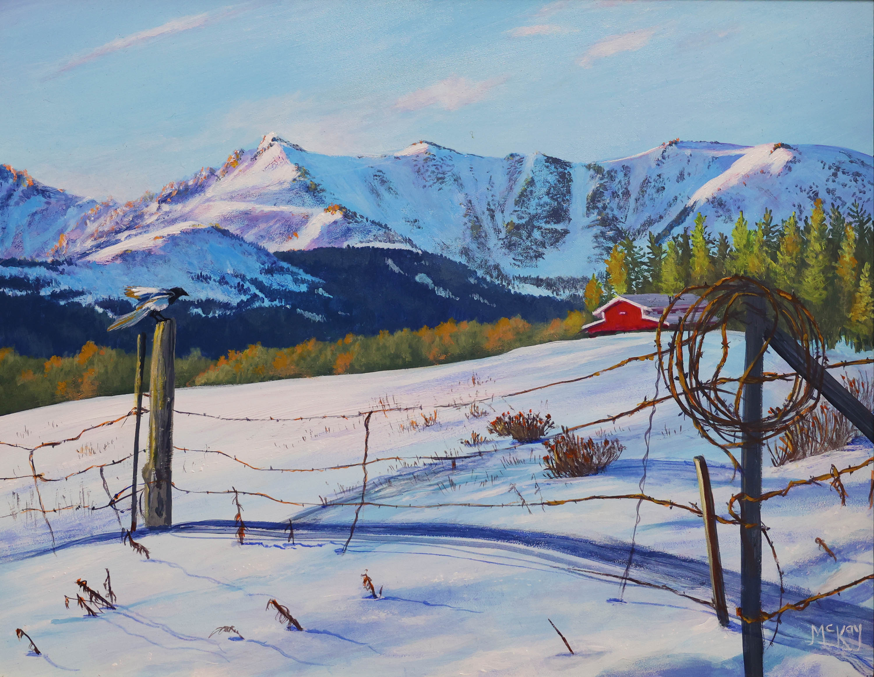 Magpie Scenic Overlook  11x14 $750 at Hunter Wolff Gallery